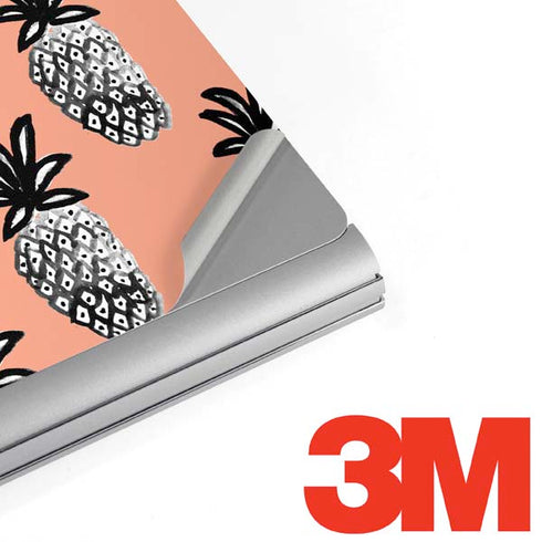 Bouffants and Broken Hearts Gray Scale Pineapple Surface Book 2 15in Skin